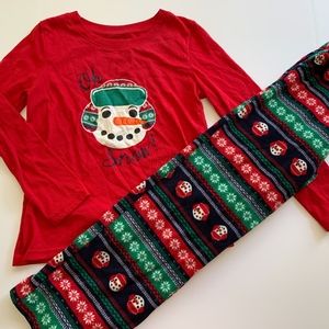 Jammies for Your Families Girls Size 12 Xmas PJs